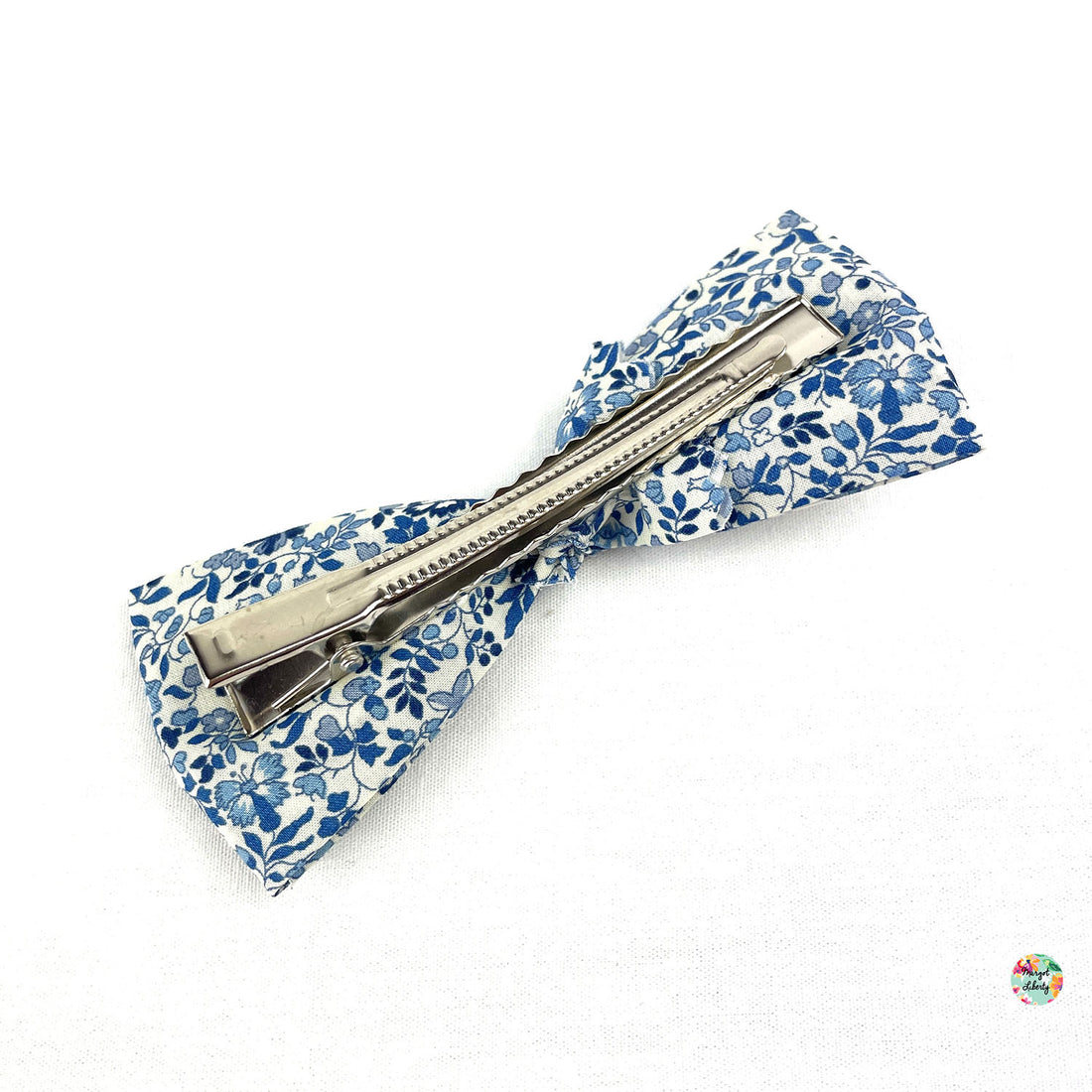 Grande Barrette Liberty "Katie and Millie bleu"