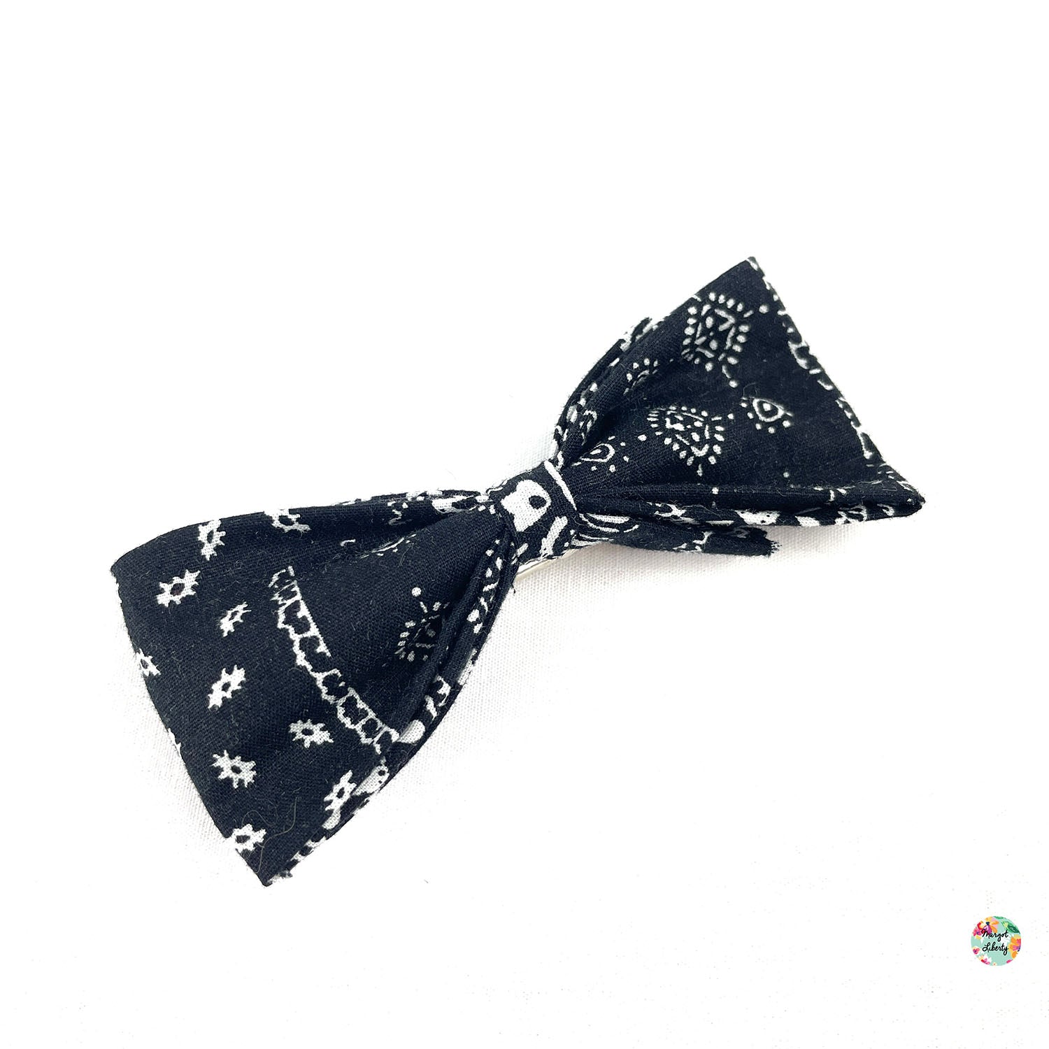 Grande Barrette Bandana noir