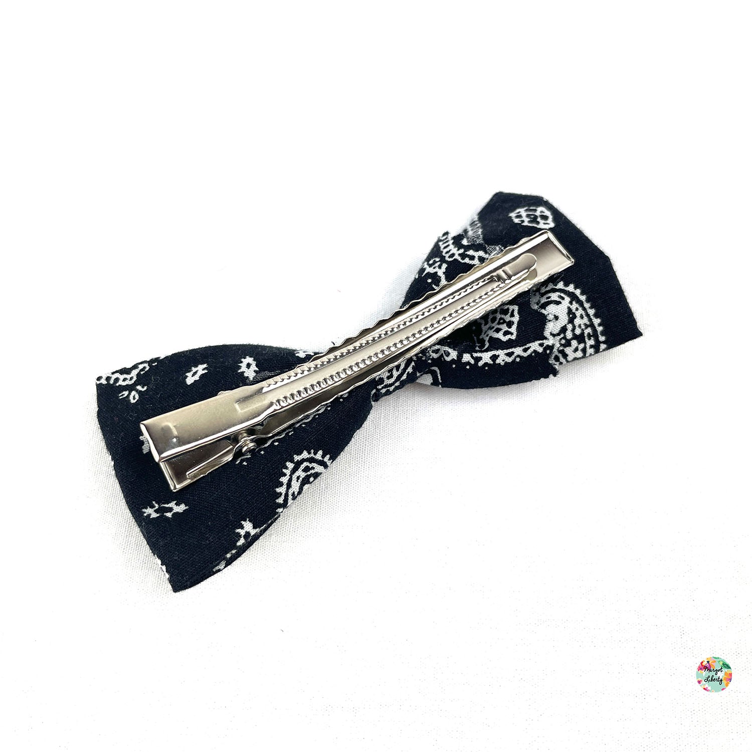 Grande Barrette Bandana noir