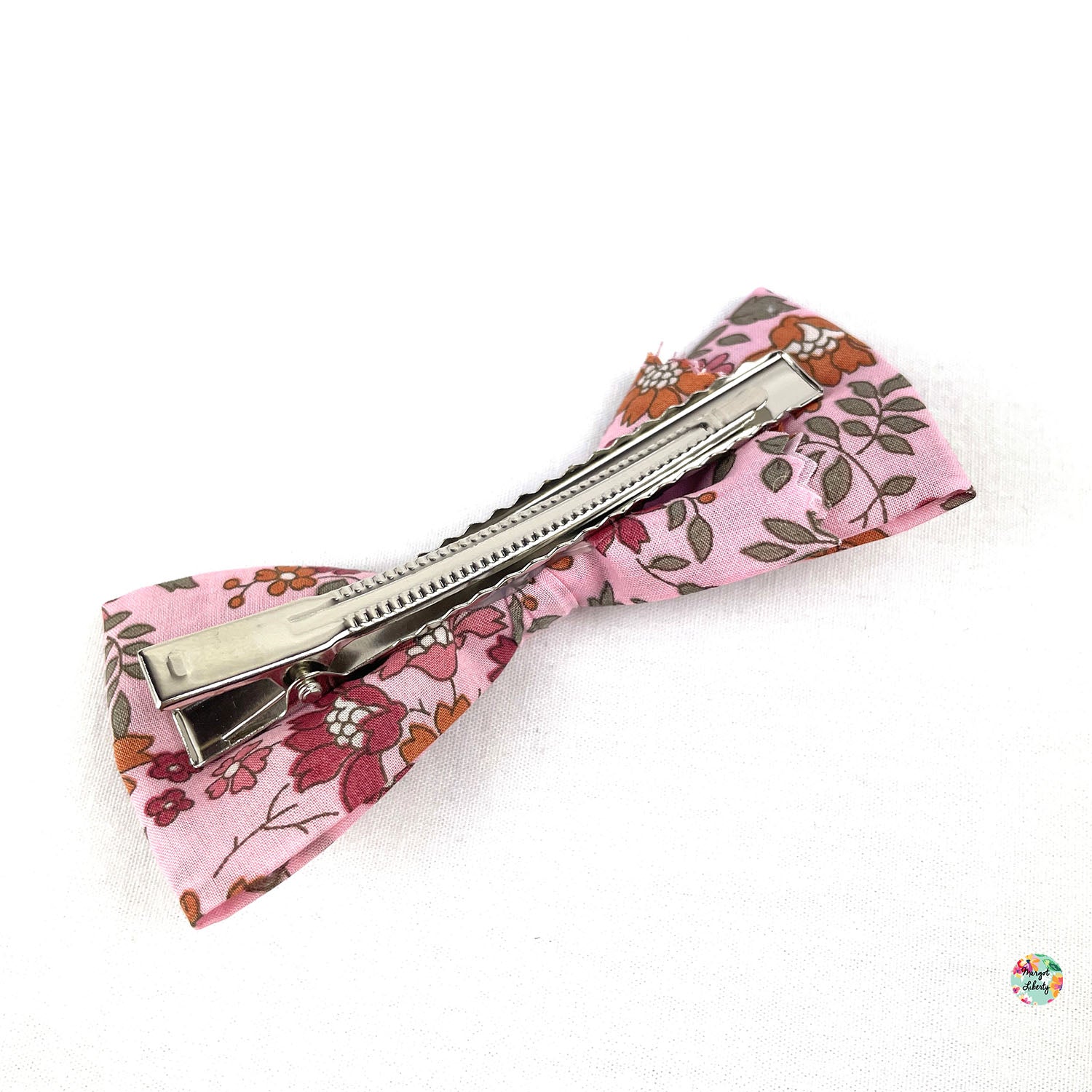 Grande Barrette Liberty "Capel Floret Rose Buvard"