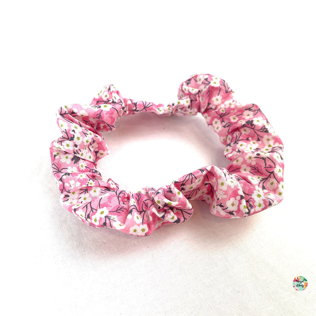 Chouchou Liberty "Mitsi Orchidée Rose