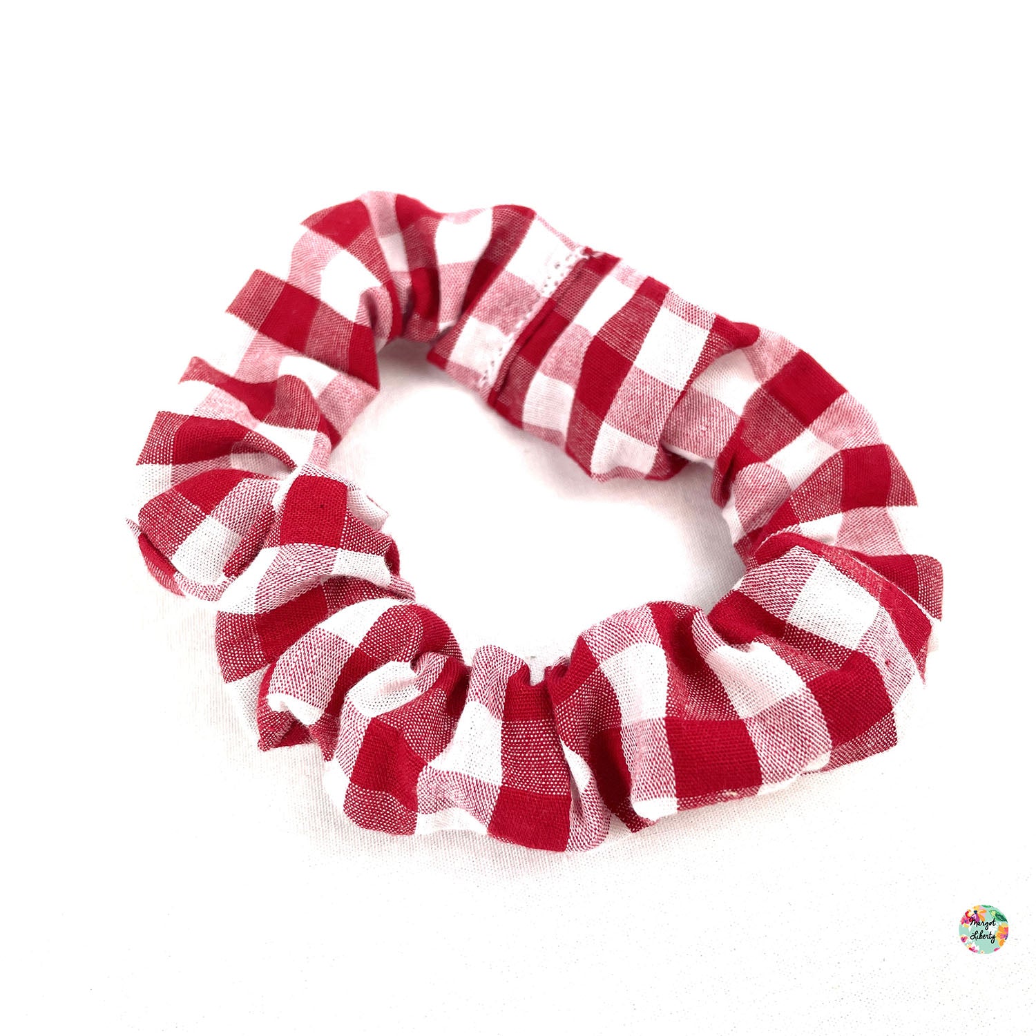 Chouchou Vichy rouge et blanc