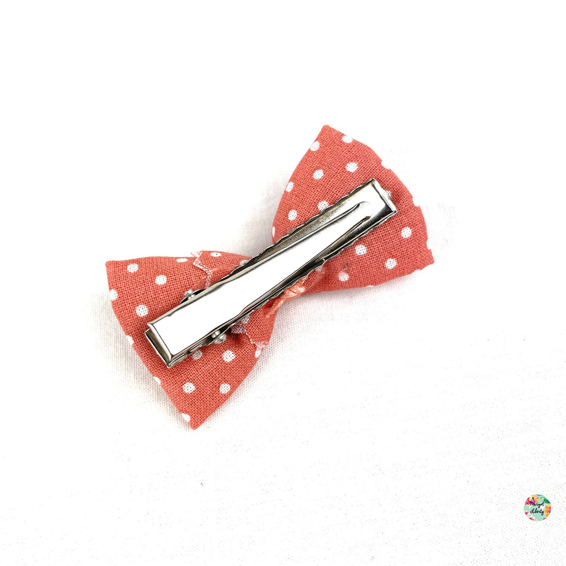 Vieux rose pois blancs