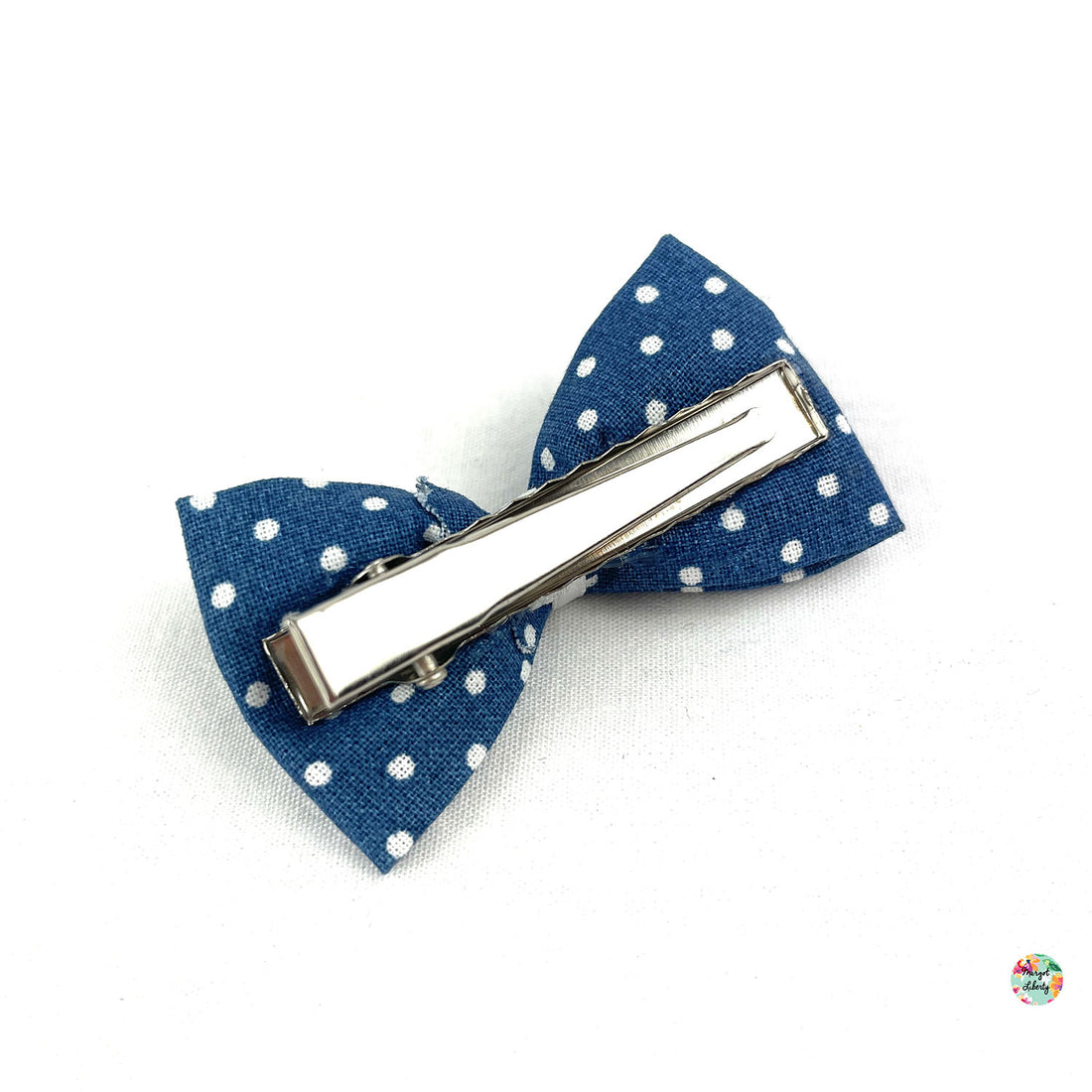 Bleu jean pois blancs