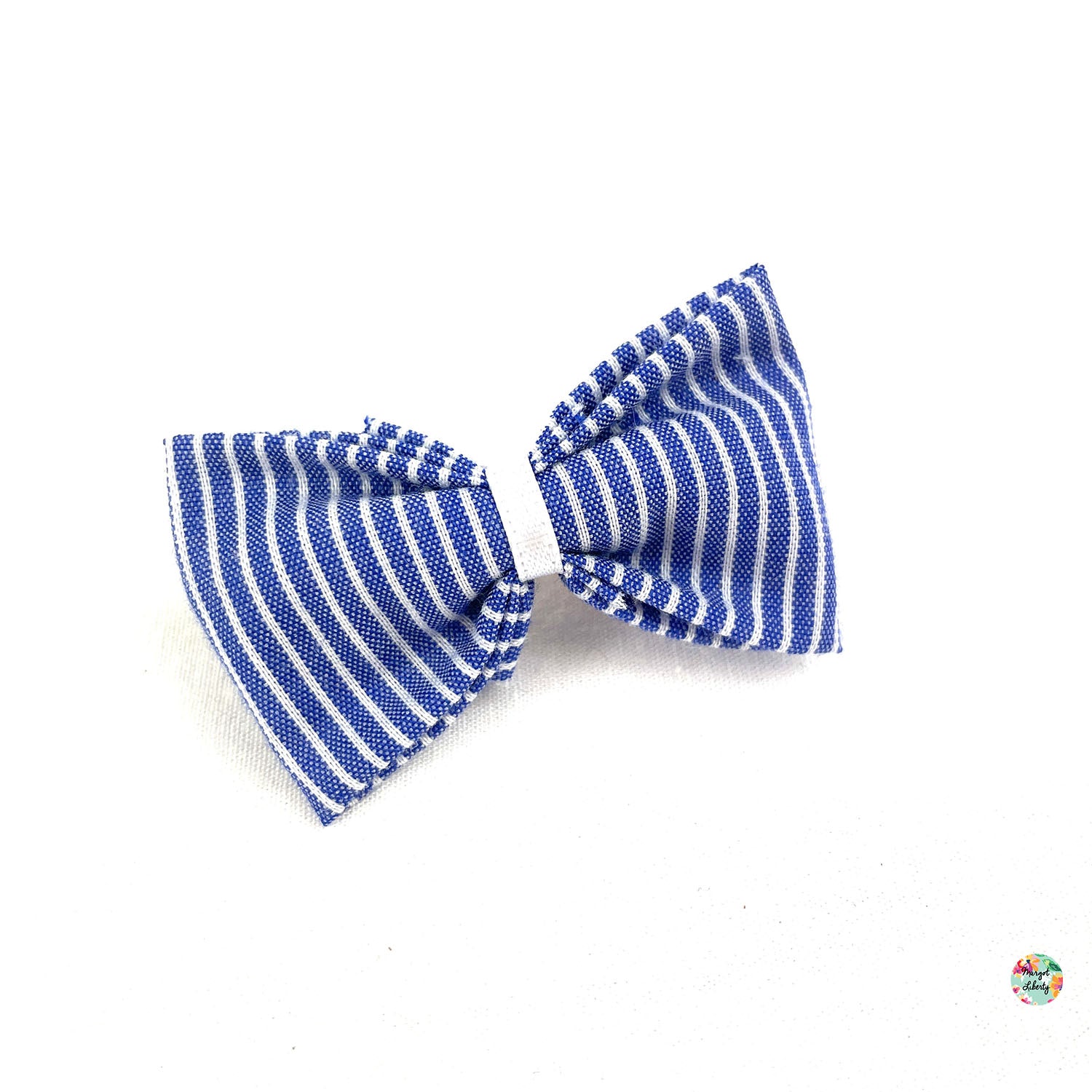 Rayures bleu jean et blanches