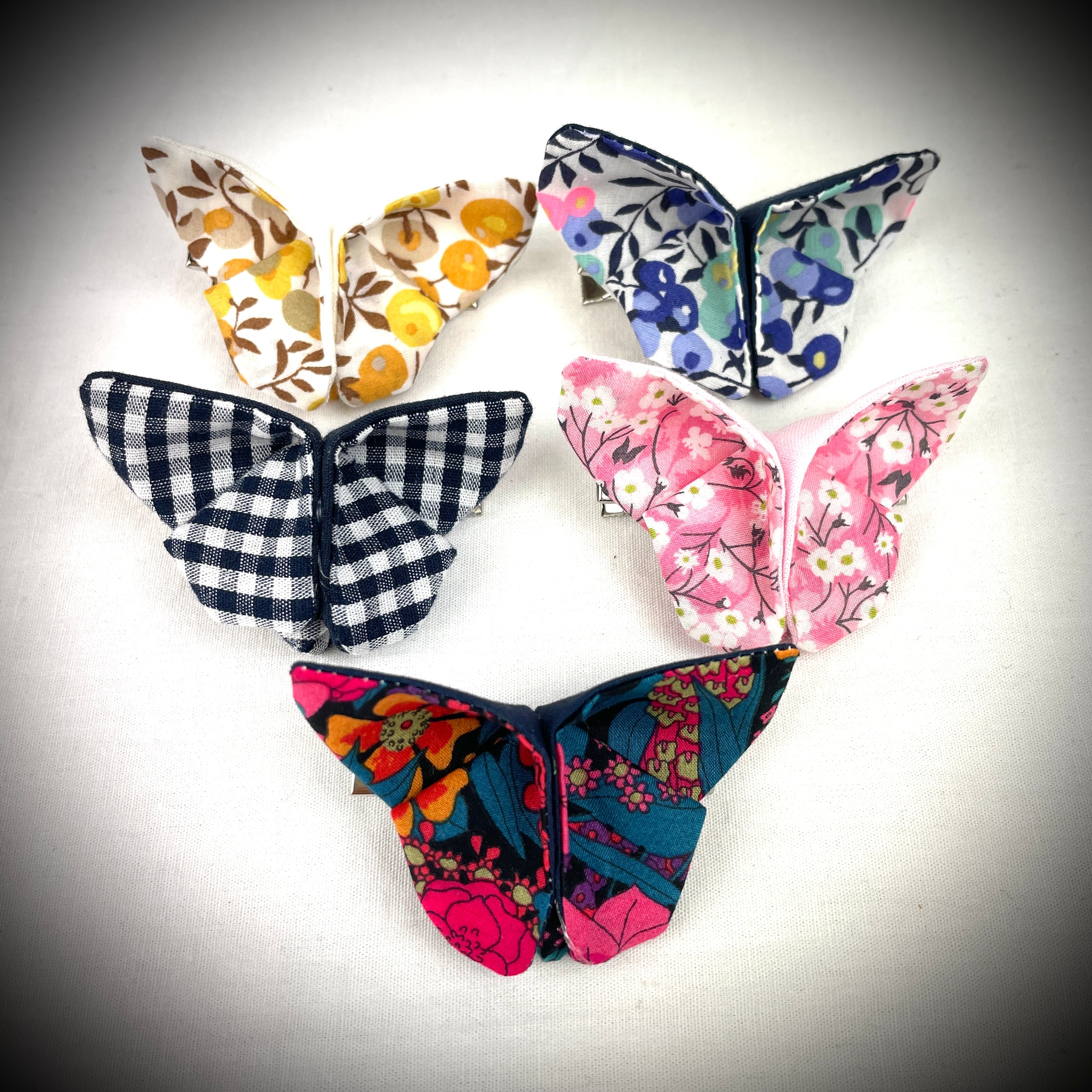 Lot de 5 barrettes "Papillon" N°2