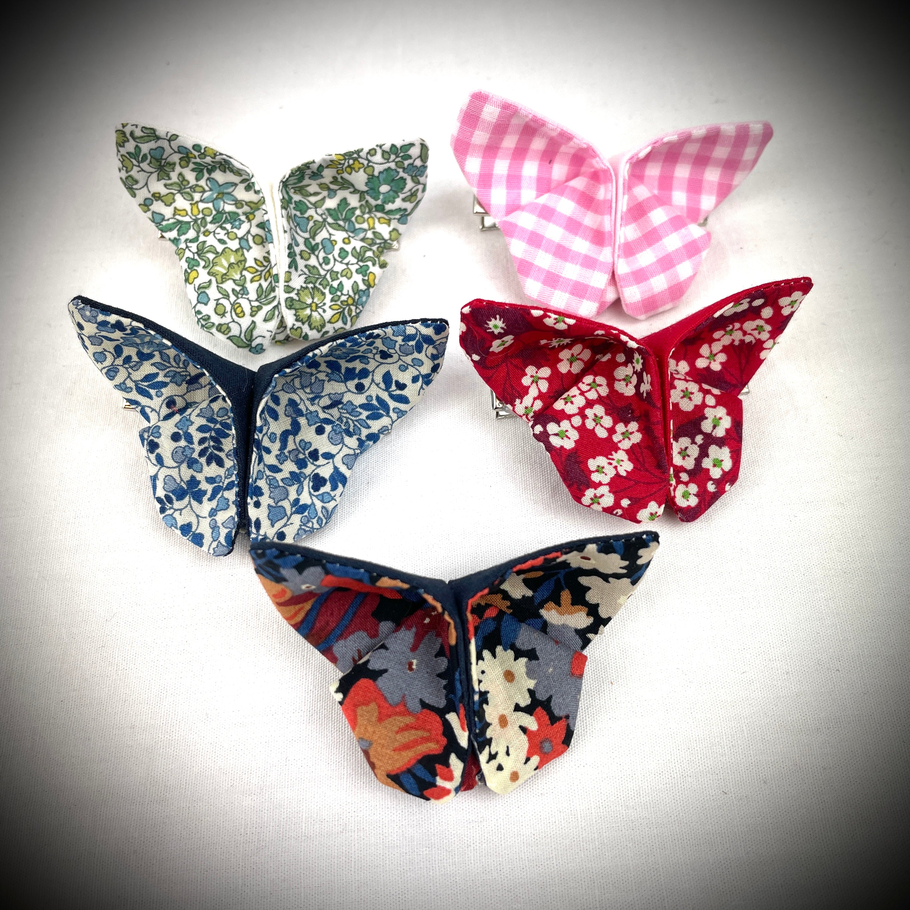 Lot de 5 barrettes "Papillon" N°3