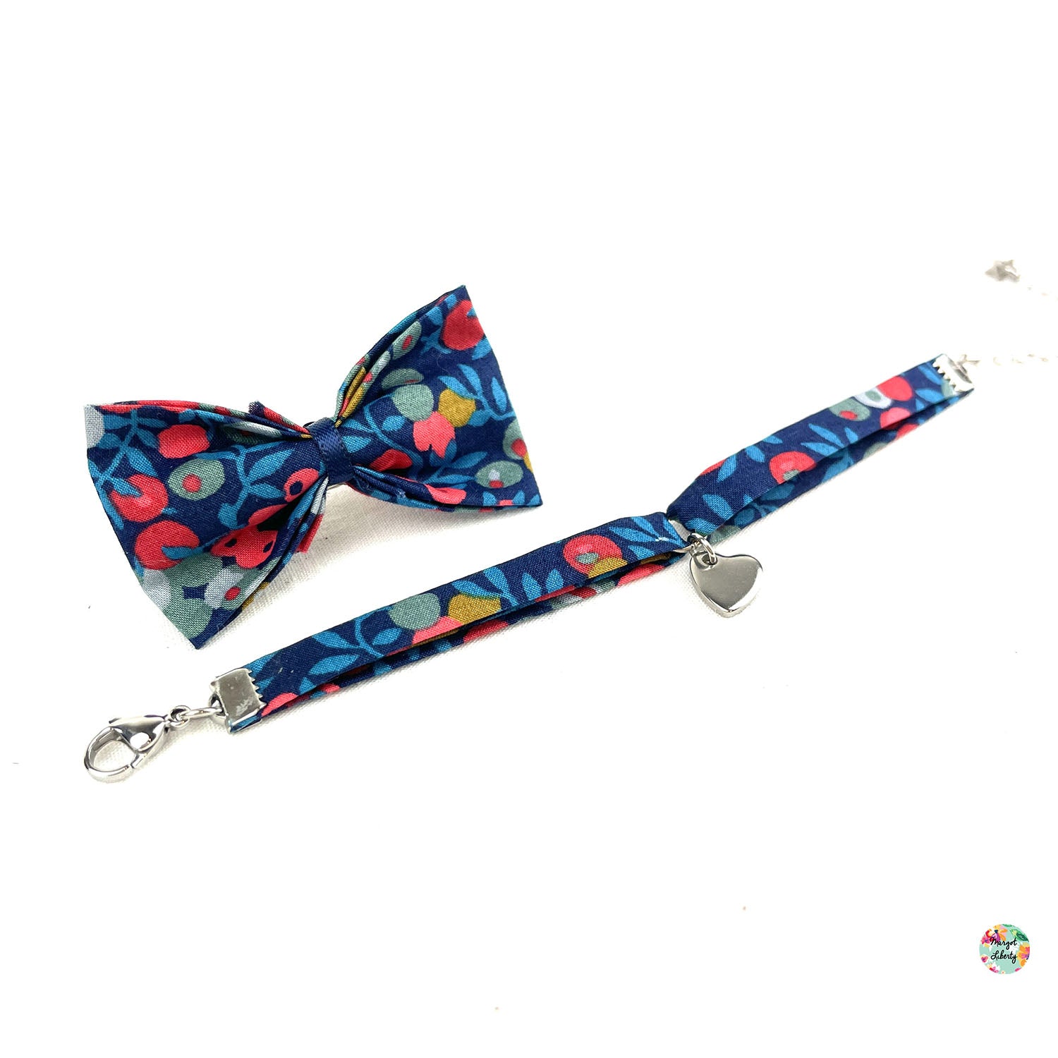 Bracelet et barrette assortis Liberty "Wiltshire Nausicaa"