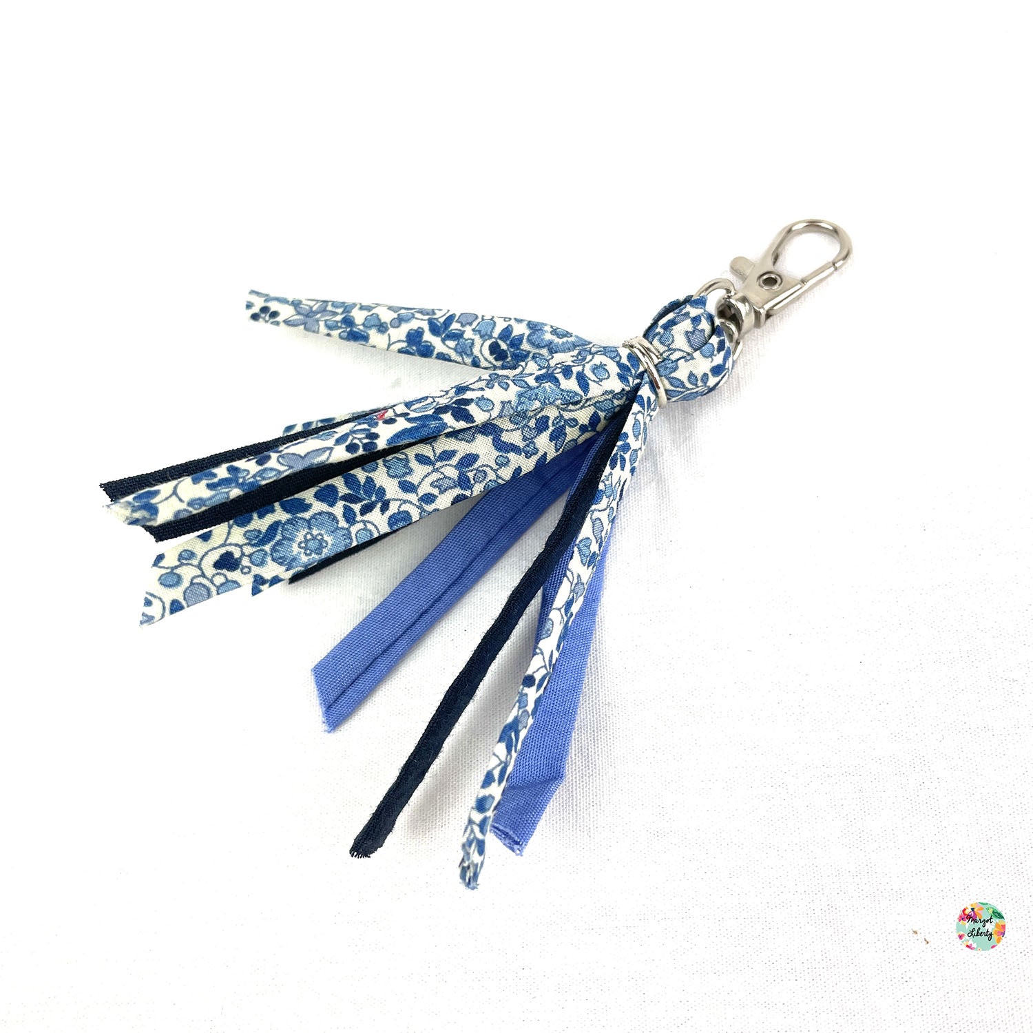 Porte-clefs Liberty "Katie and Millie bleu"