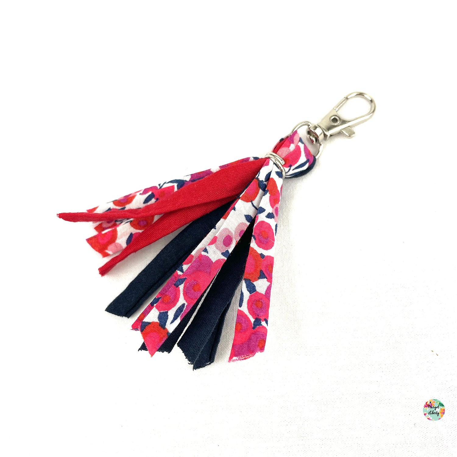 Porte-clefs Liberty "Wiltshire rouge"