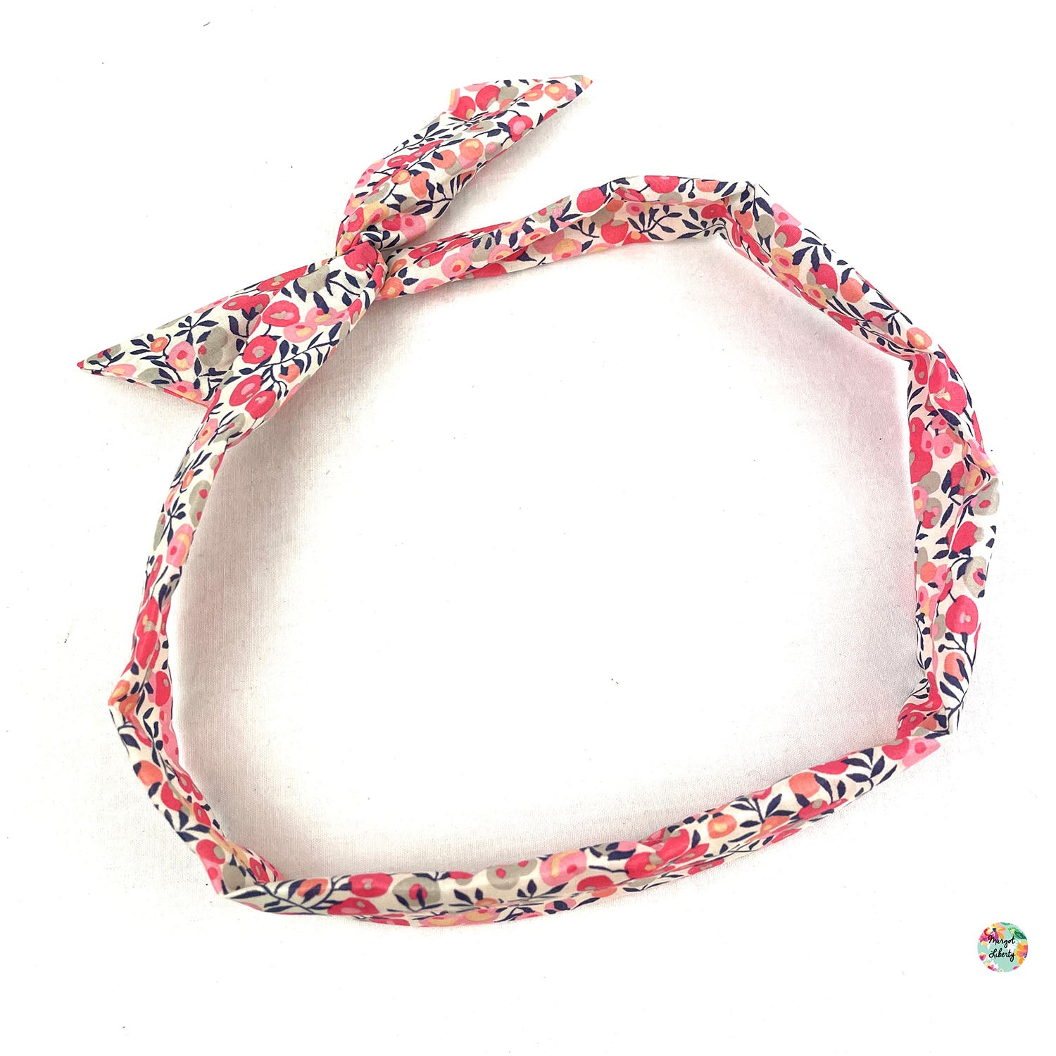 Bandeau "Twist" Liberty "Wiltshire Pois de Senteur"