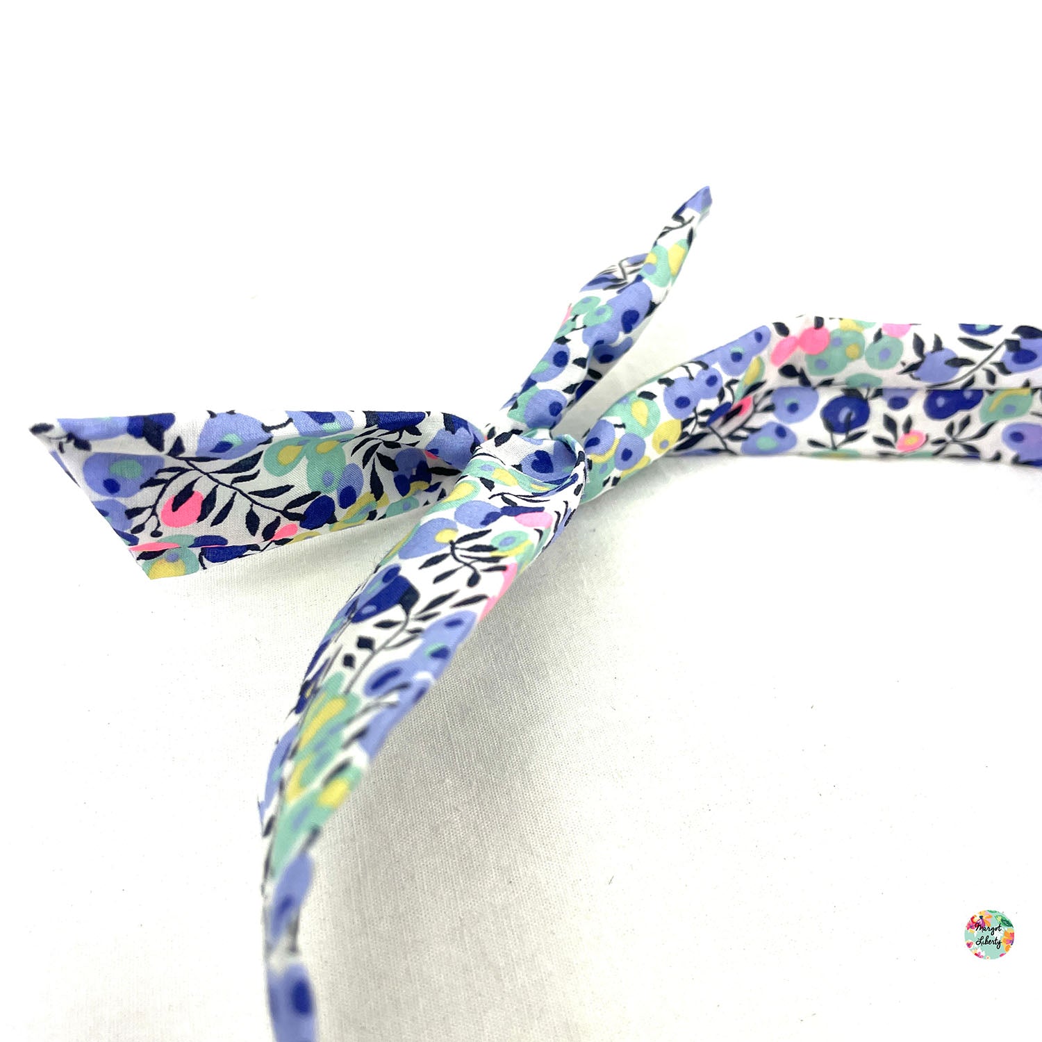 Bandeau "Twist" Liberty "Wiltshire Aurore Fluo"