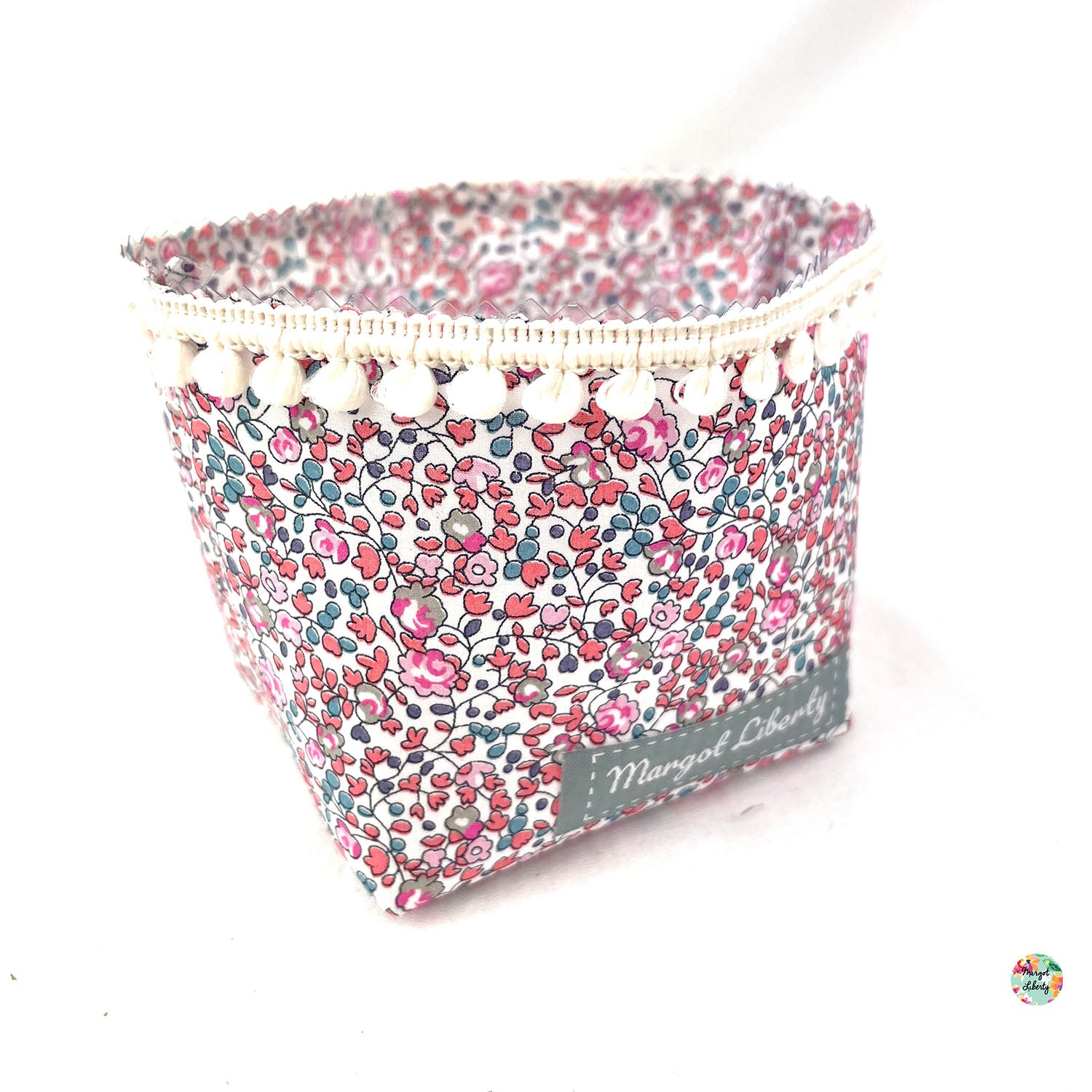 Cache-Pot Liberty " Eloïse rose et bleu"