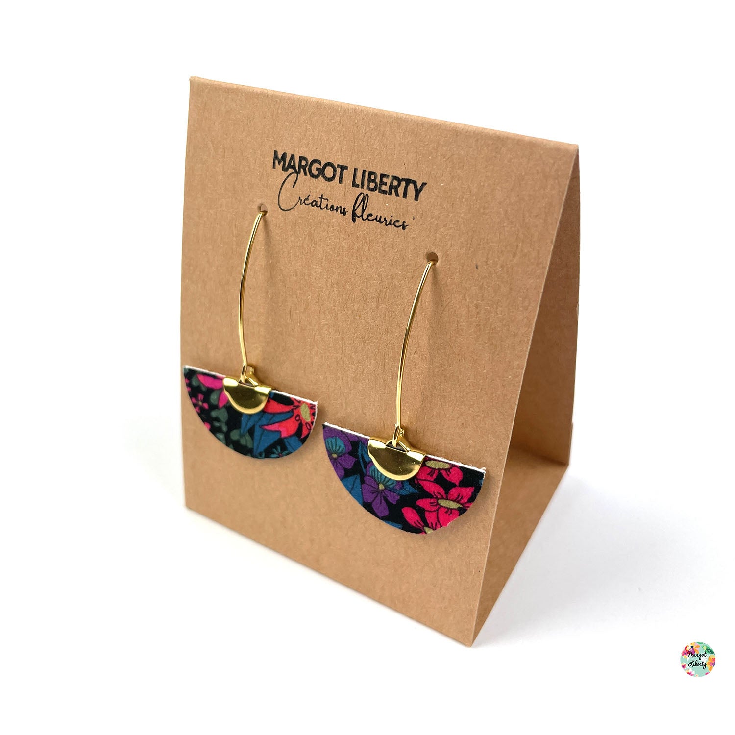 Boucles d’oreilles "Demi-lune" Liberty Ciara (couleur or)