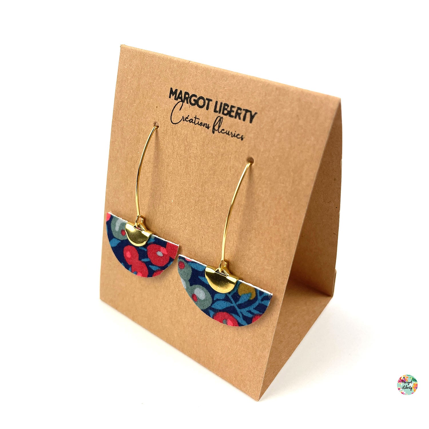 Boucles d’oreilles "Demi-lune" Liberty Wiltshire Nausicaa (couleur or)