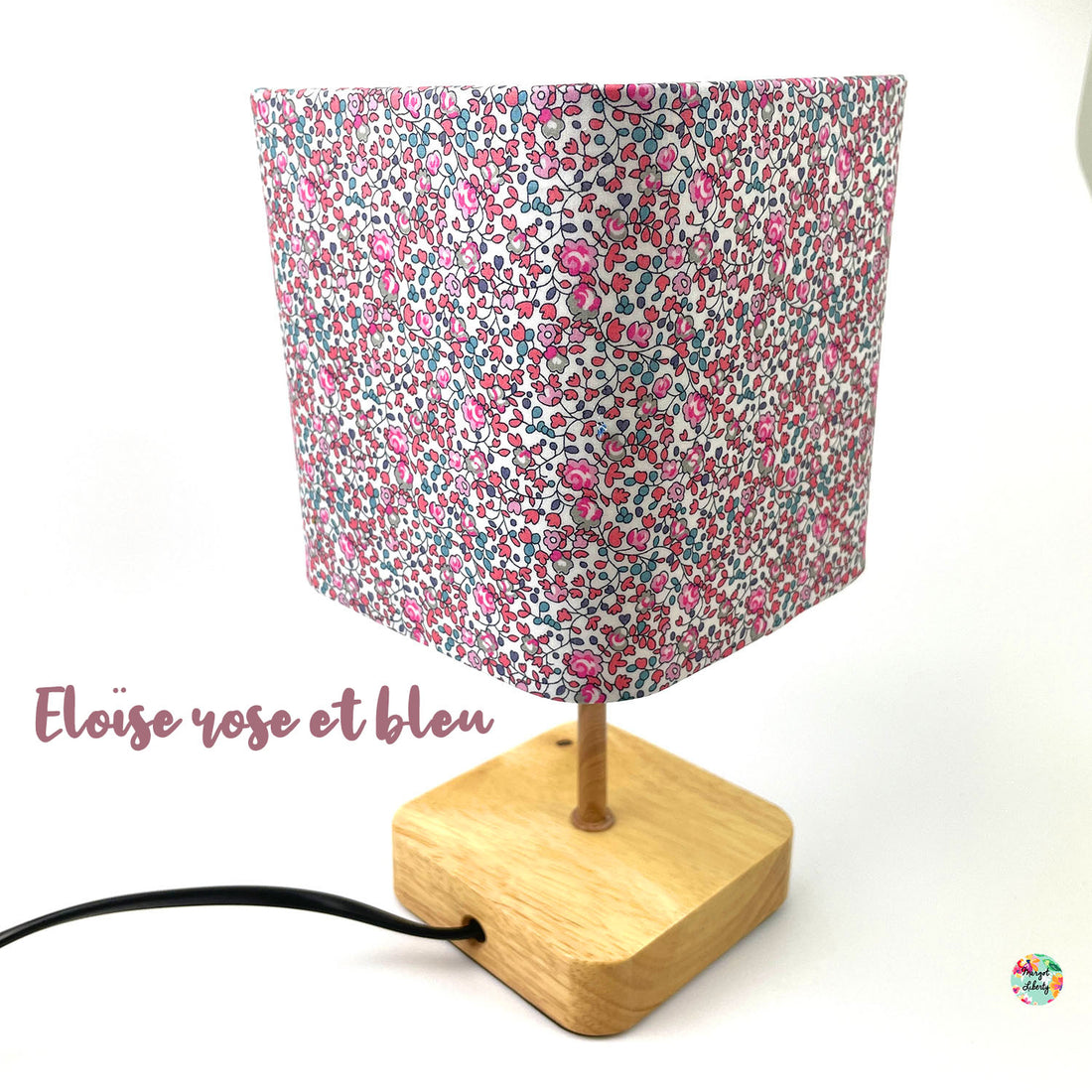 Lampe Liberty Eloïse rose et bleu