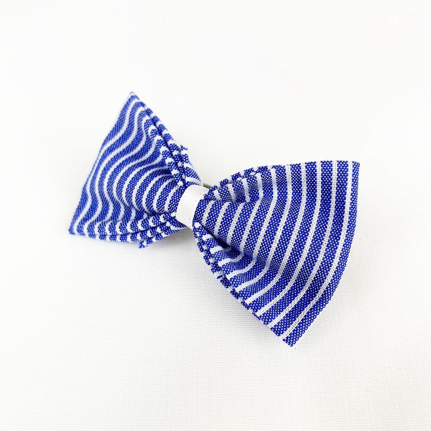 Rayures bleu jean et blanches