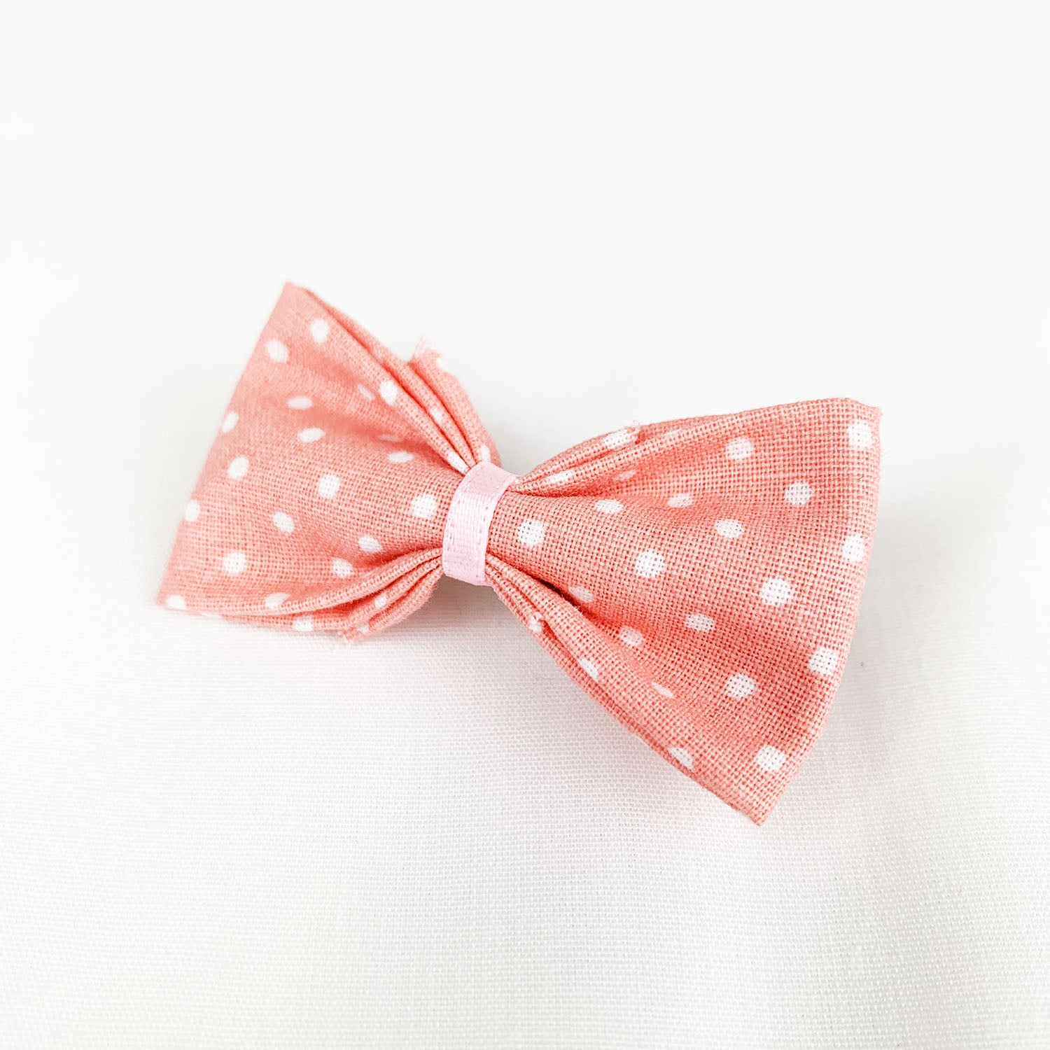 Vieux rose pois blancs