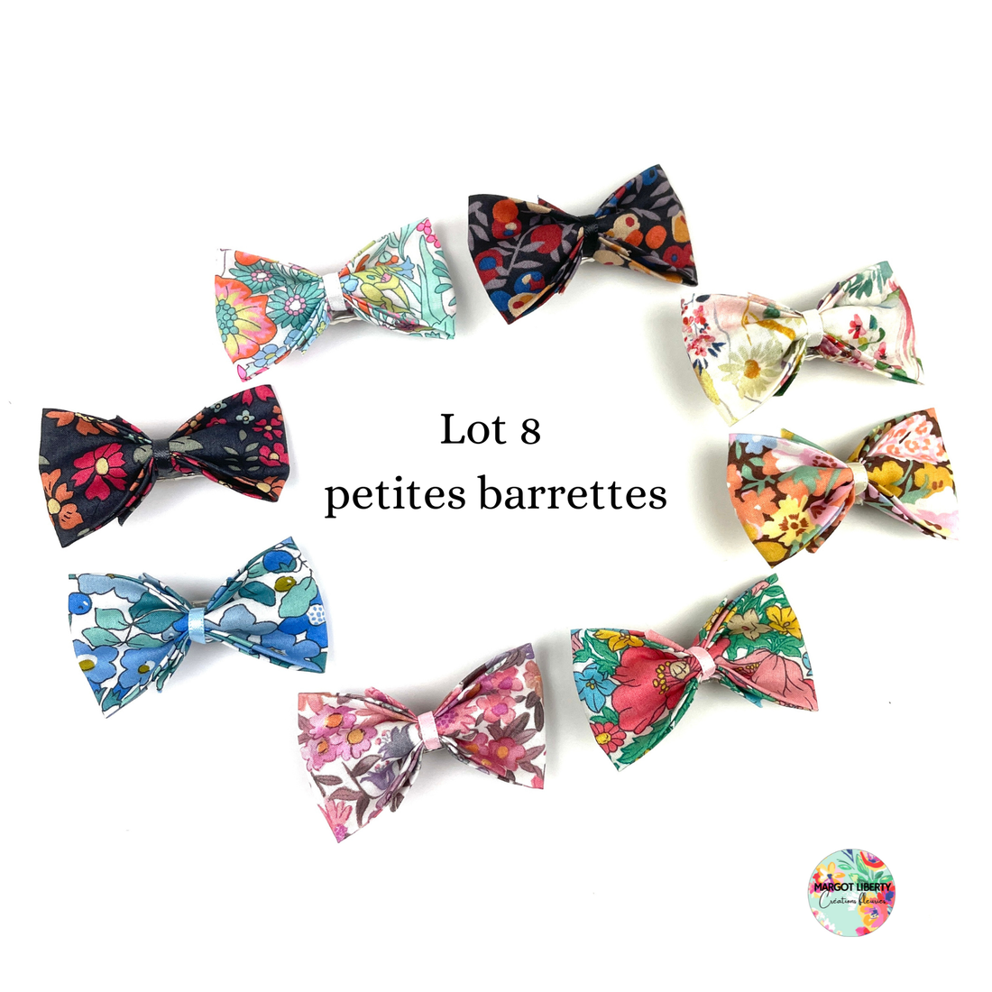 Lot des 8 nouvelles petites barrettes