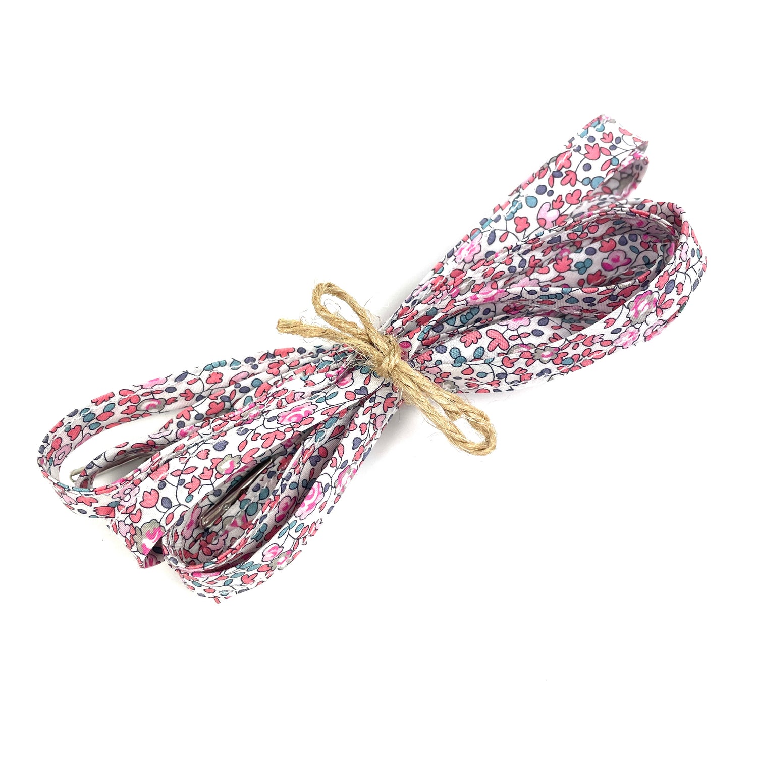 Lacets Liberty Eloïse rose et bleu