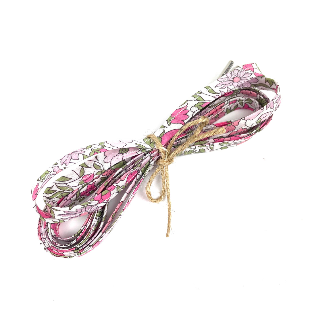 Lacets Liberty rose et vert