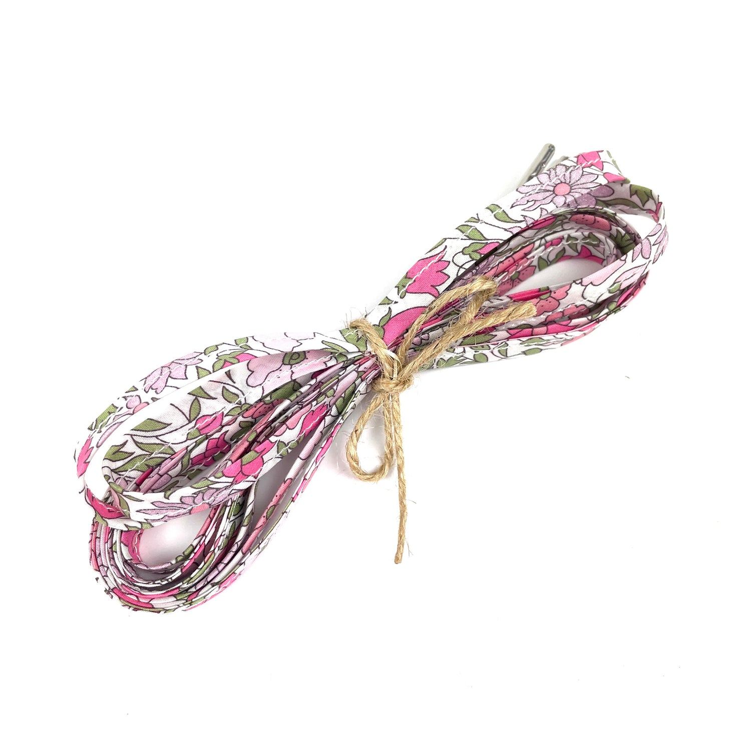 Lacets Liberty rose et vert