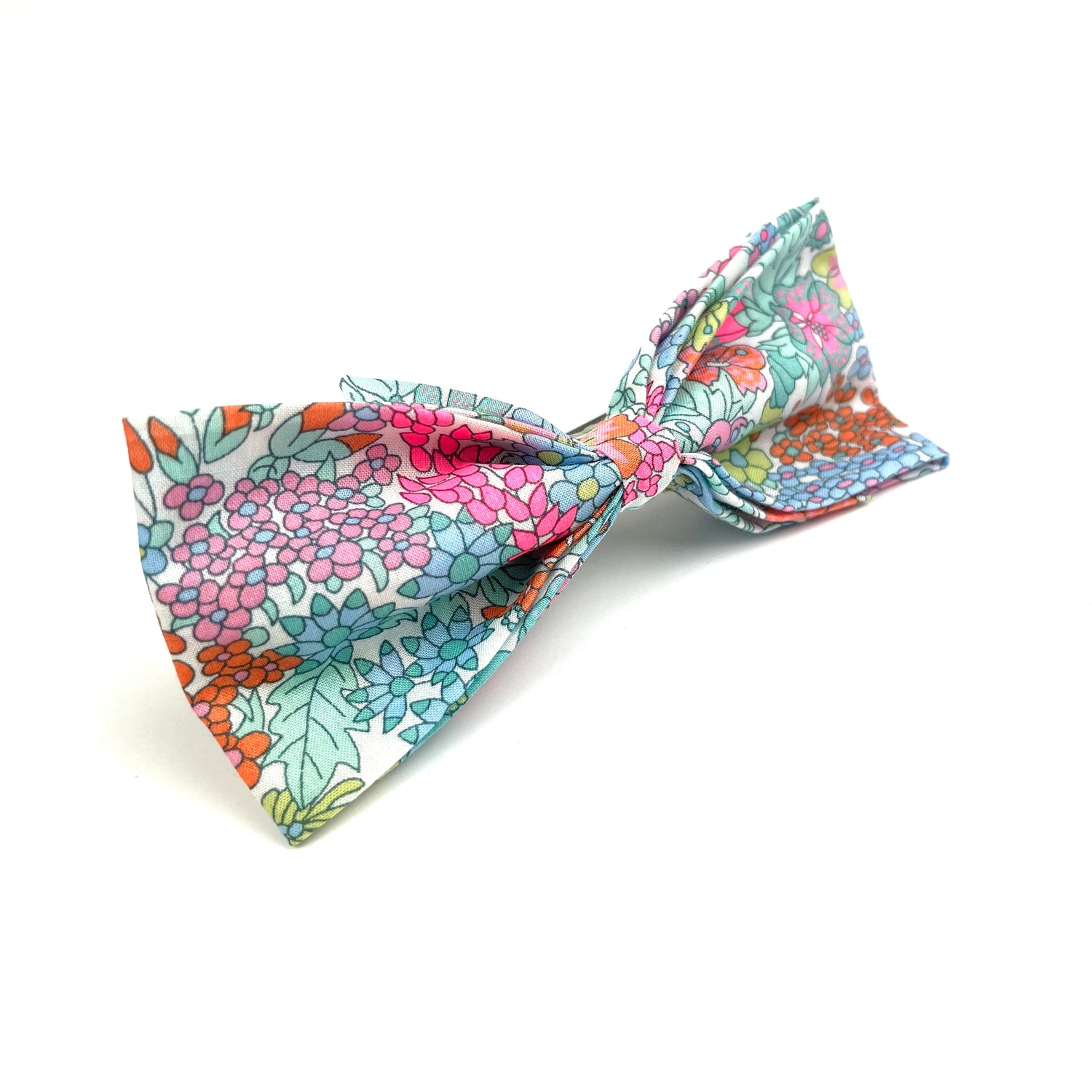 Grande Barrette Liberty &quot;Margaret Annie Vahiné Fluo&quot;