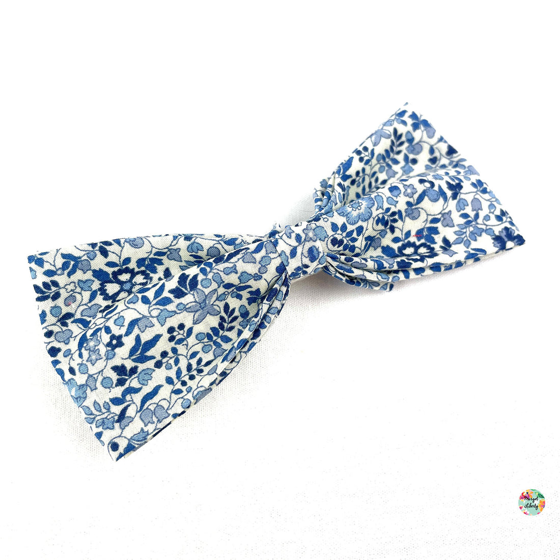 Grande Barrette Liberty "Katie and Millie bleu"