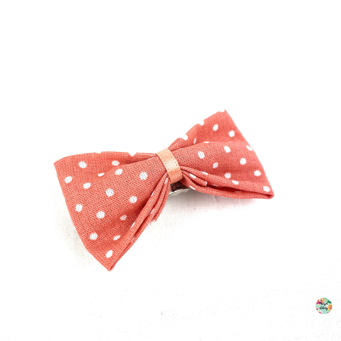 Vieux rose pois blancs