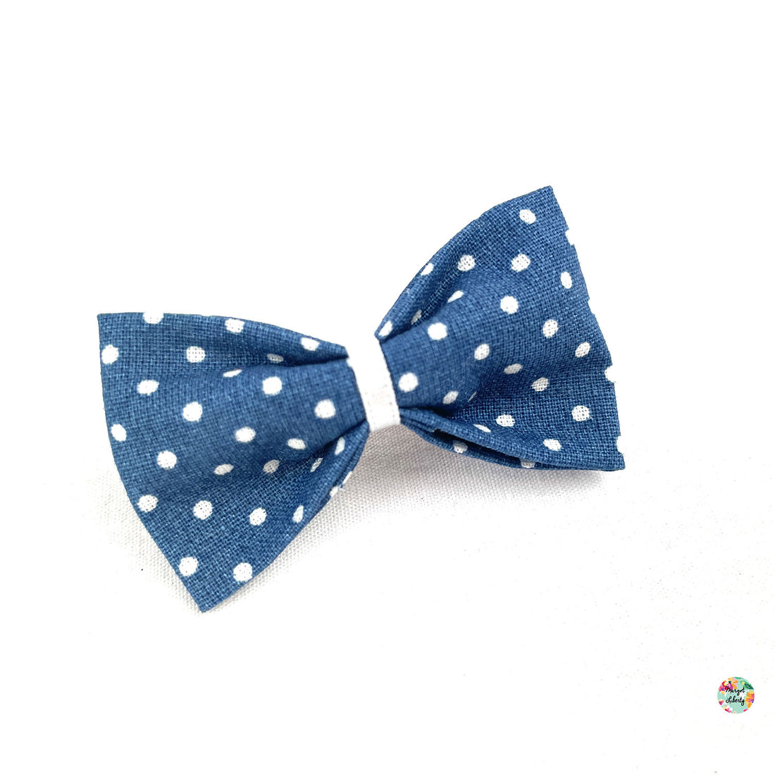 Bleu jean pois blancs