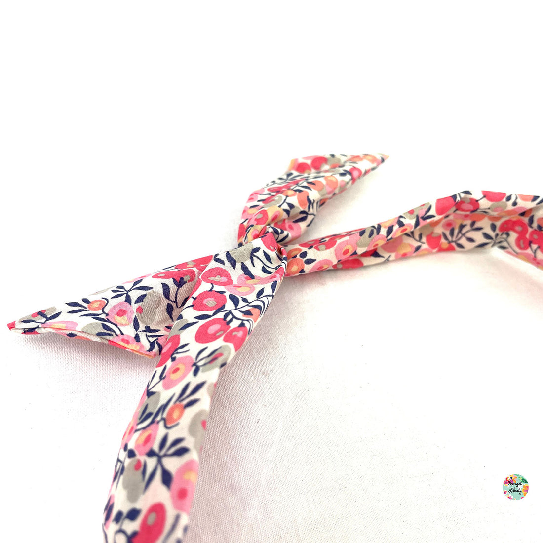 Bandeau &quot;Twist&quot; Liberty &quot;Wiltshire Pois de Senteur&quot;