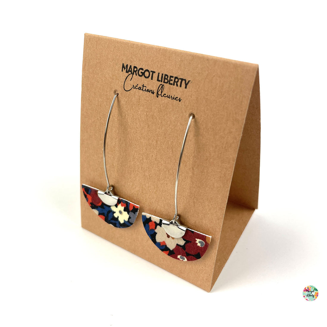 Boucles d’oreilles "Demi-lune" Liberty Thorpe (couleur argent)