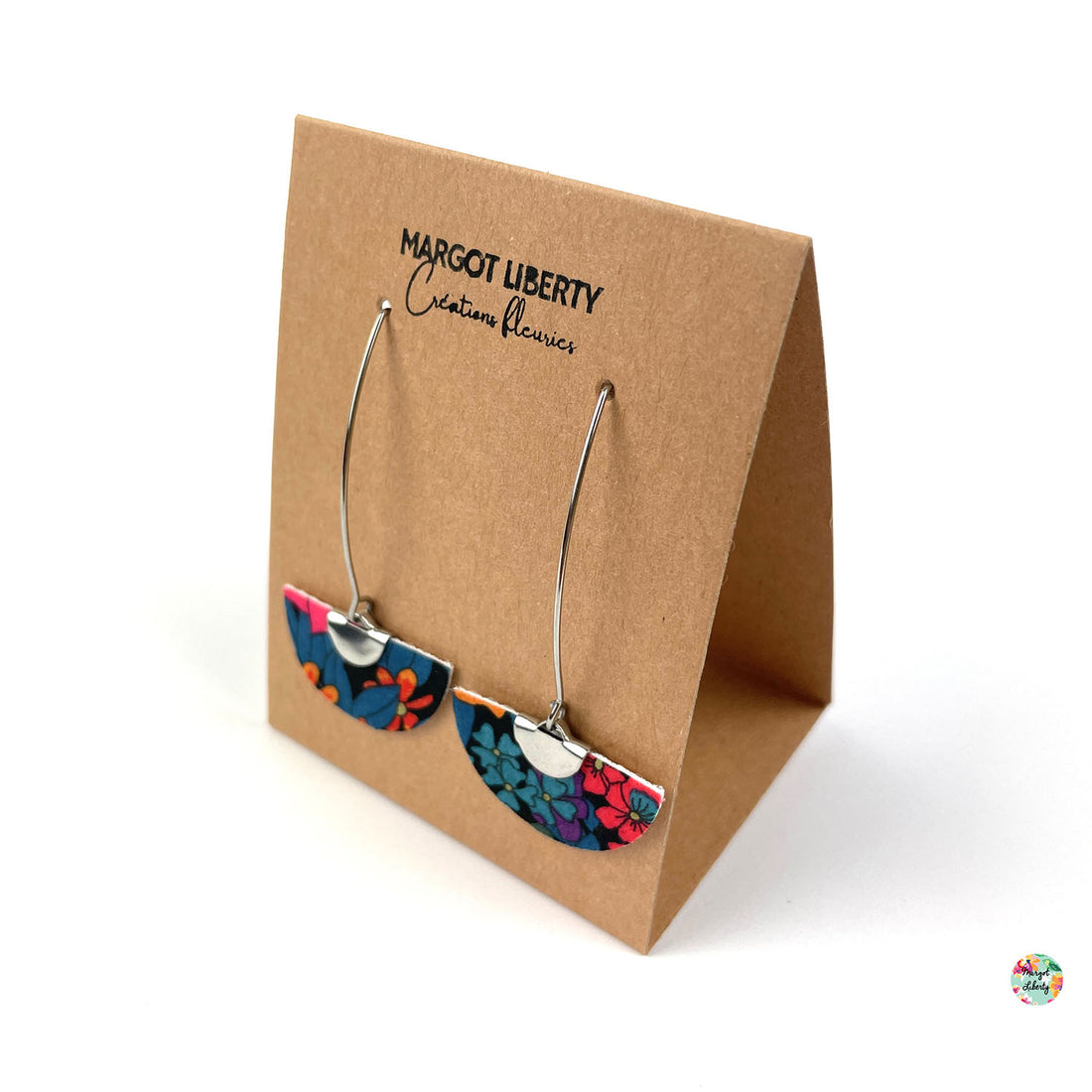 Boucles d’oreilles "Demi-lune" Liberty Ciara (couleur argent)