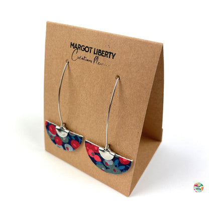 Boucles d’oreilles &quot;Demi-lune&quot; Liberty Wiltshire Nausicaa (couleur argent)
