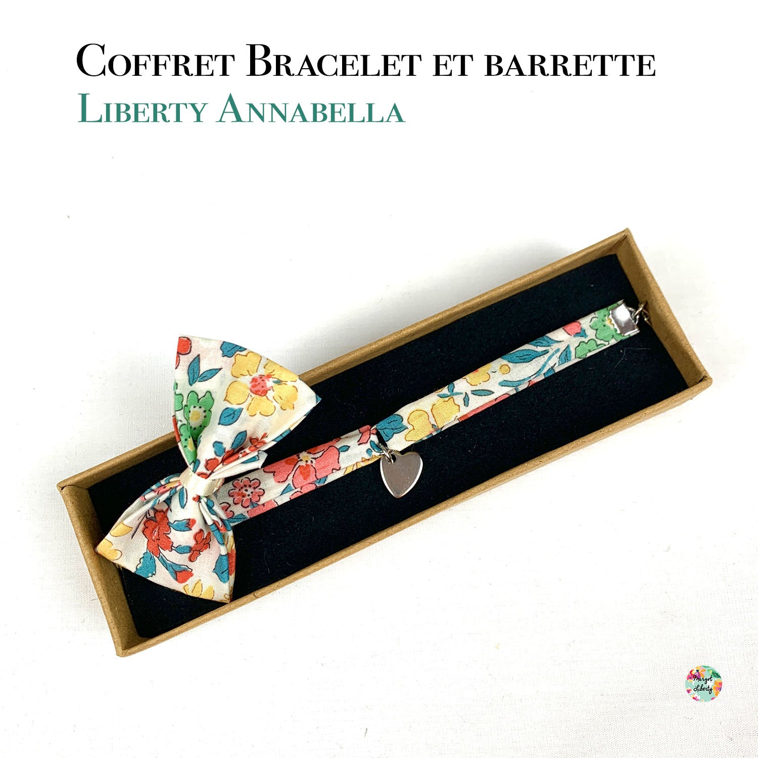 Coffret &quot;Bracelet et sa barrette&quot; Liberty Annabella